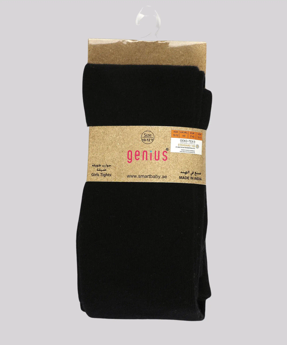 Genius Girls Plain Tights - Black