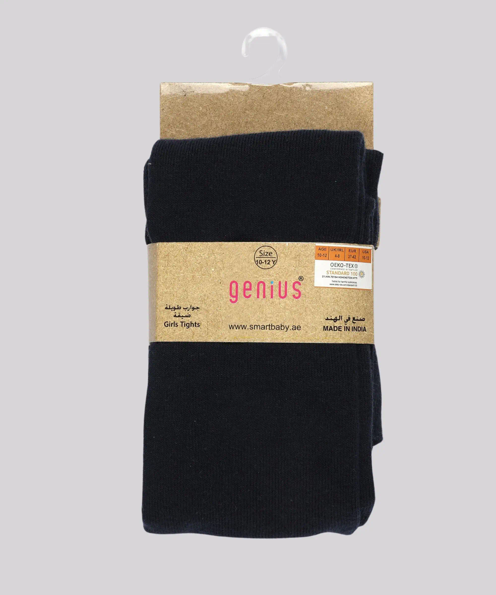 Genius Girls Plain Tights - Navy
