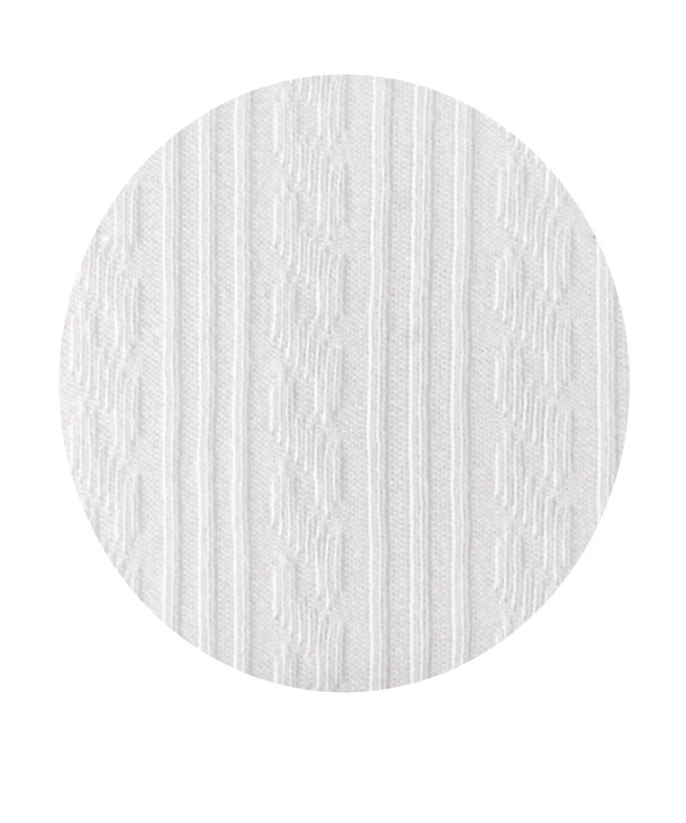 Genius Girls Plain Cable Tights - White