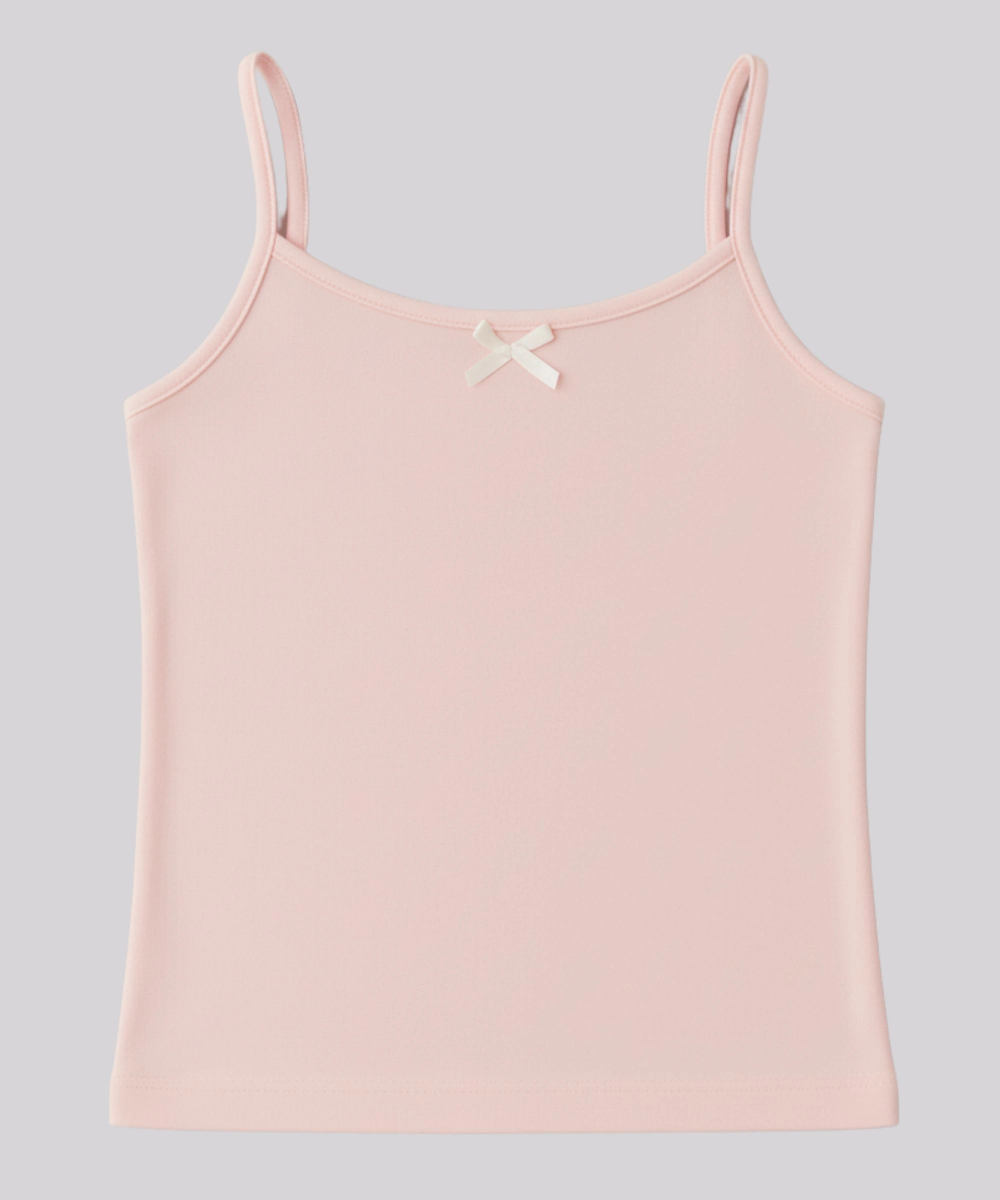 Genius Girl's Soft Cotton Strap Vest - Multicolor - 3 Pcs