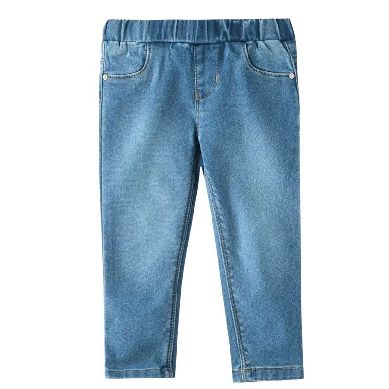 Nexgen Girl's Fully Elasticated Jeggings Ice Wash - Denim