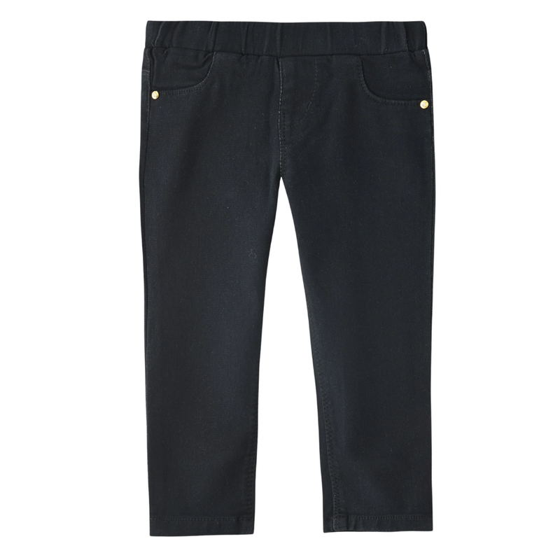 Nexgen Girl's Fully Elasticated Denim Jeggings - Black