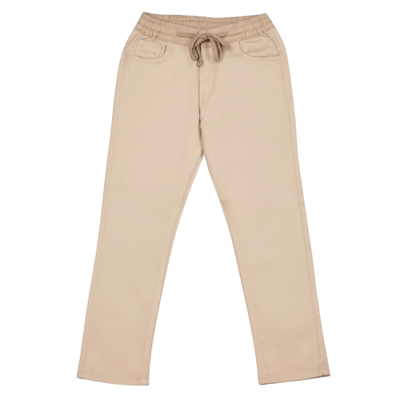 Nexgen Boy's Half Elasticated Pants - Beige