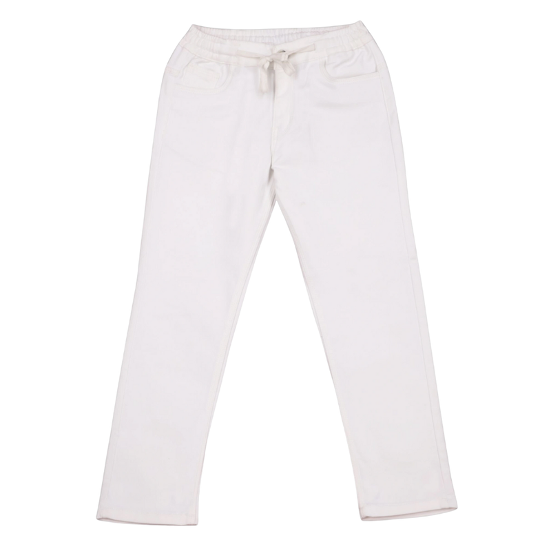 Nexgen Boy's Half Elasticated Pants - White