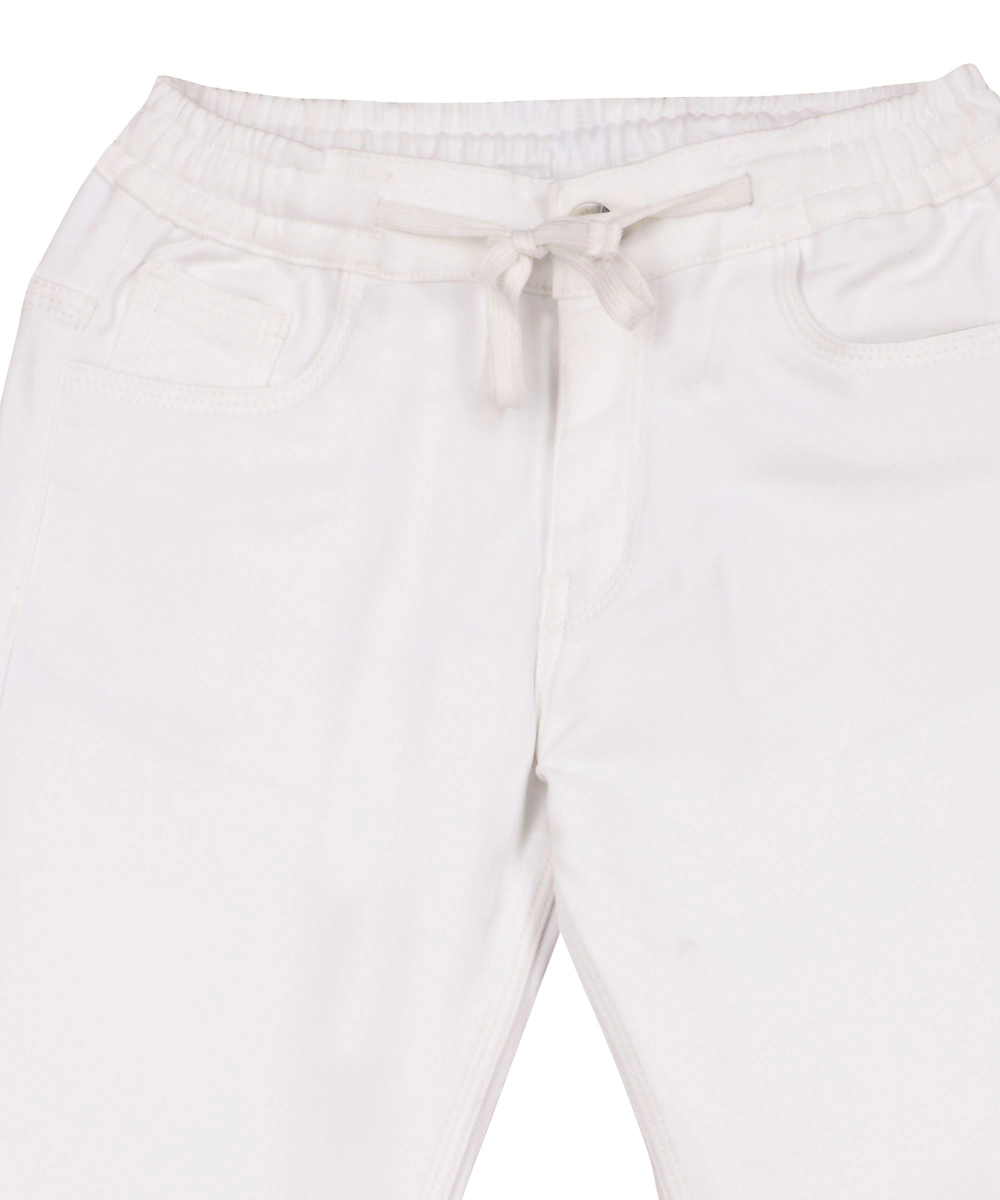Nexgen Boy's Half Elasticated Pants - White