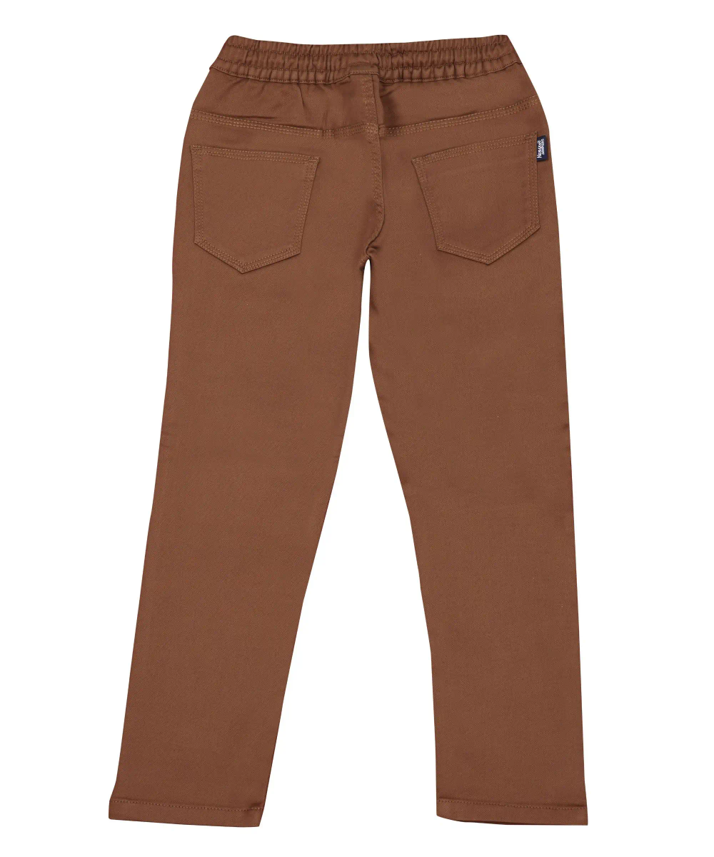 Nexgen Boy's Half Elasticated Pants - Brown