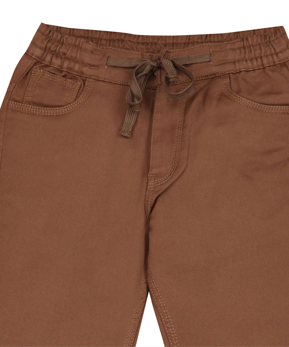 Nexgen Boy's Half Elasticated Pants - Brown