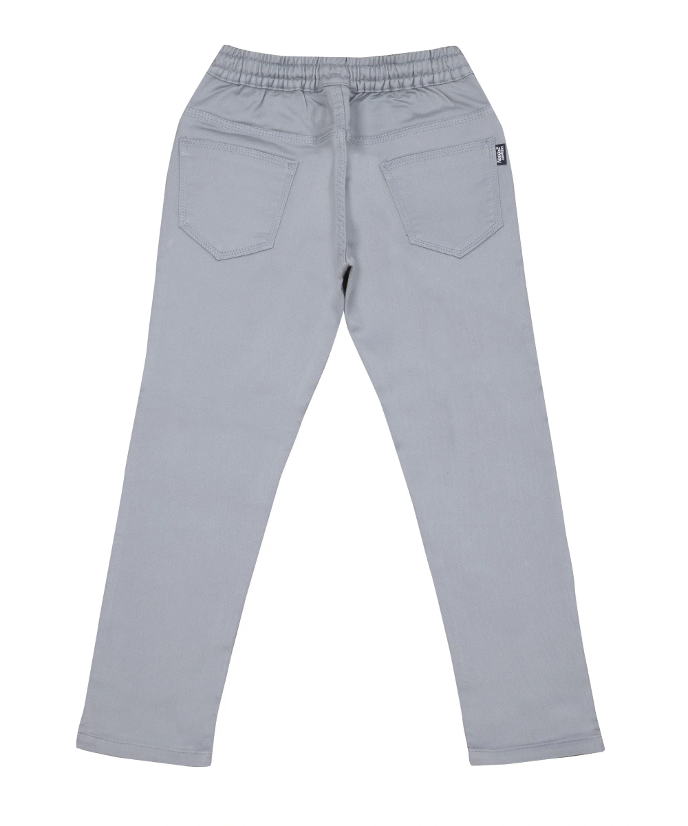 Nexgen Boy's Half Elasticated Pants Smoke - Grey