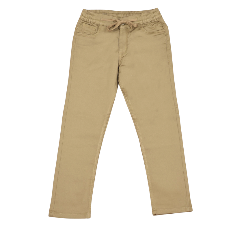 Nexgen Boy's Half Elasticated Pants - Khaki