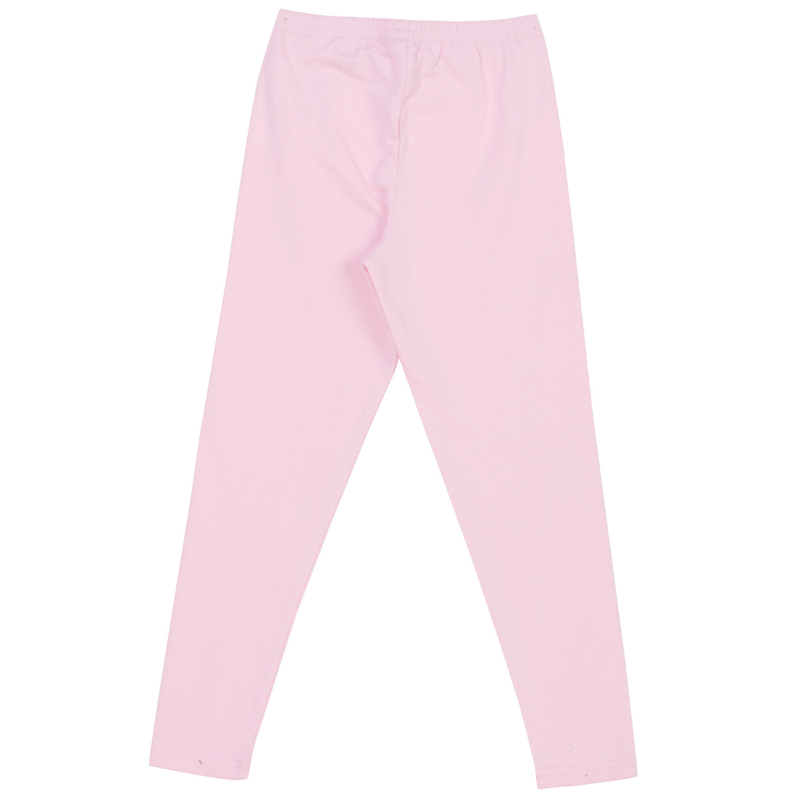 Nexgen Girl' Fully Elasticated Plain Leggings Flamingo - Pink
