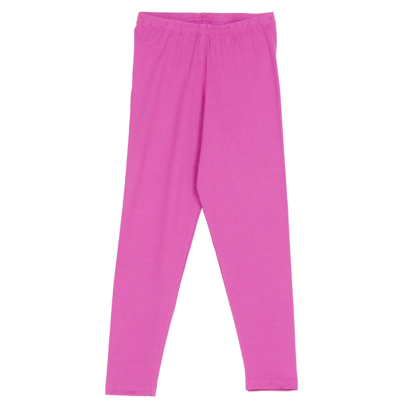 Nexgen Girl' Fully Elasticated Plain Leggings - Fuchsia