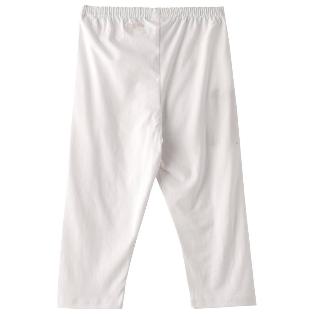 Nexgen Girl's Fully Elasticated Basic Leggings - White