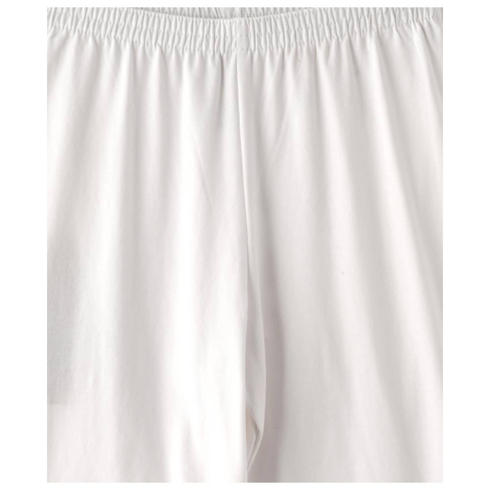 Nexgen Girl's Fully Elasticated Basic Leggings - White