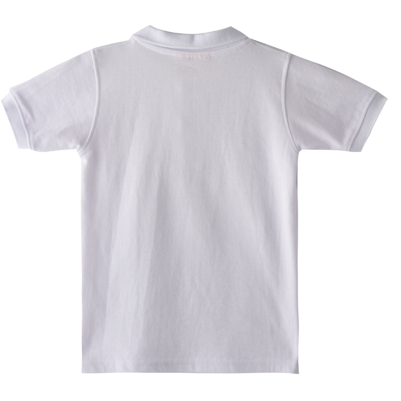 Nexgen Boys' Collar Neck Polo T-Shirt - White