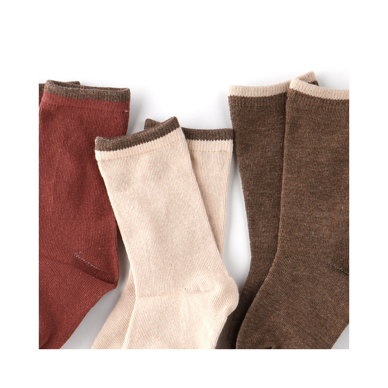 Genius Boy's Printed Crew Socks Beige/Brown/Red - 3 Pcs