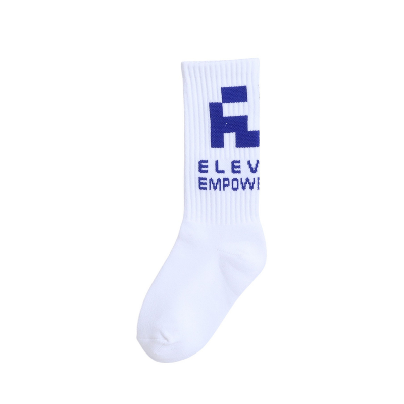Genius Boy's Printed Crew Socks Blue/White/Black - 3 Pcs