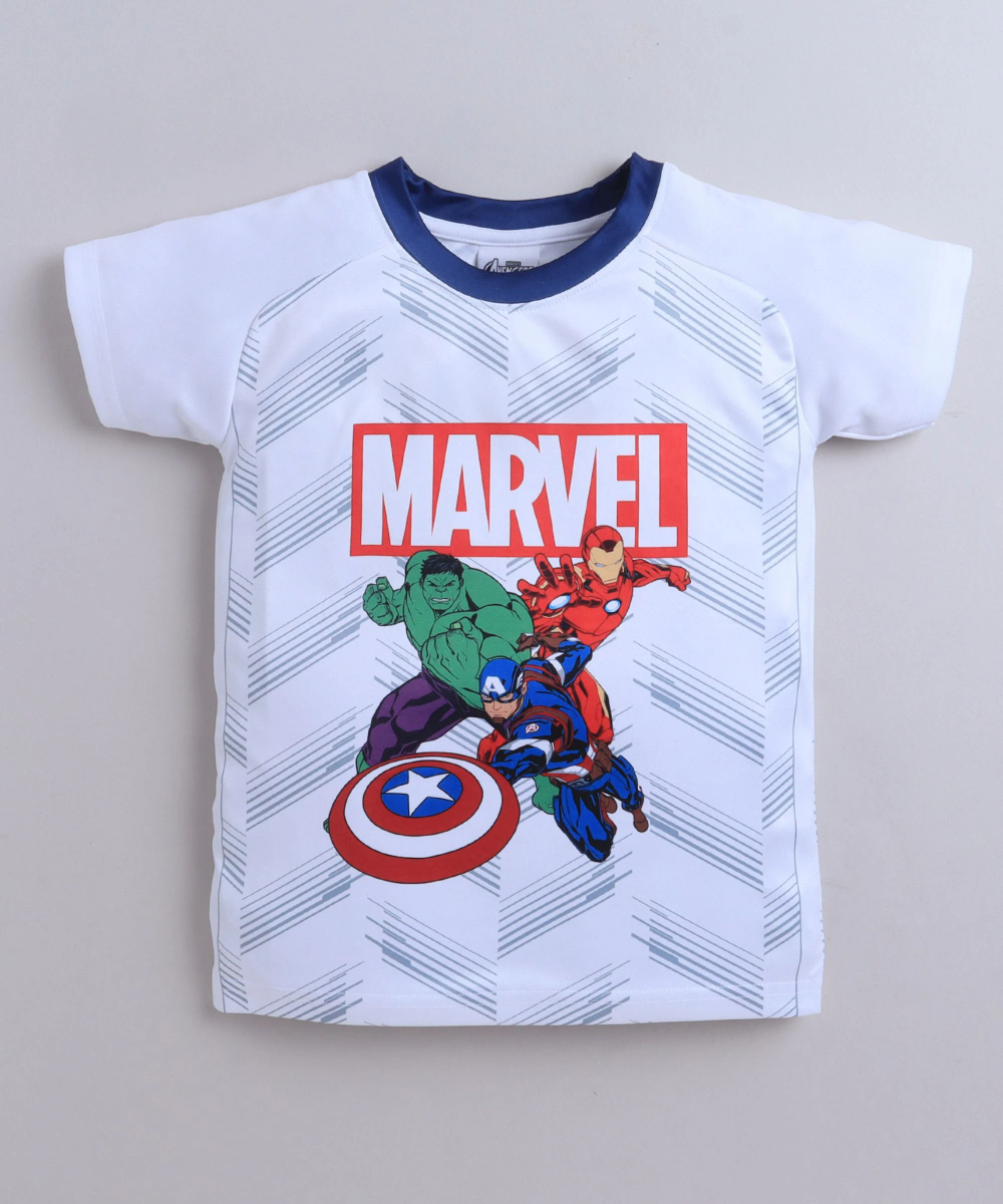 Marvel Boy's Marvel Active Sports T-Shirt - White