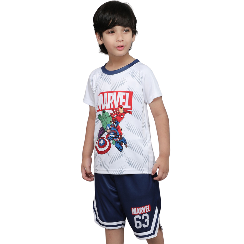 Marvel Boy's Marvel Active Sports Shorts - Dark Blue
