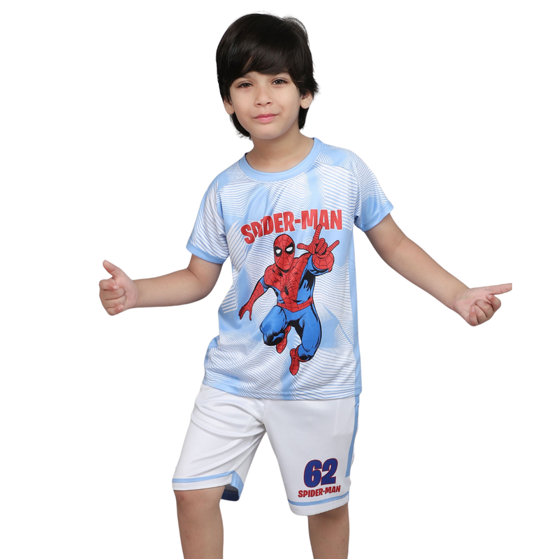 Spiderman Boy's Spiderman Active Sports Shorts - White