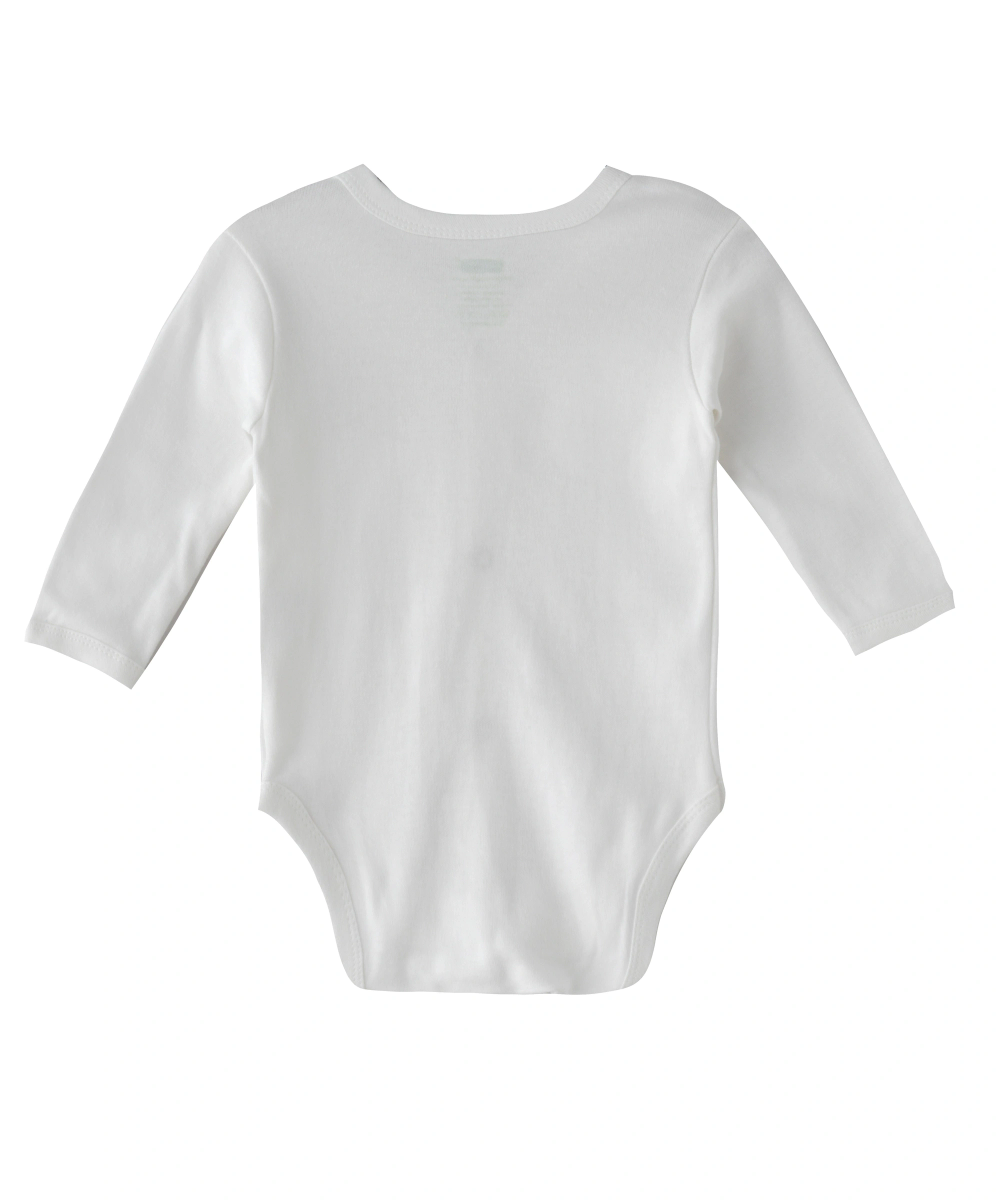 Smart Baby Full Sleeves Plain Bodysuit - White