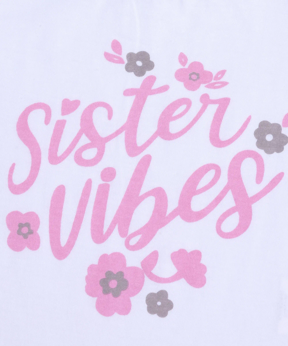 Smart Baby Baby Girl's Sister Vibes Hooded Jacket, Top & Jogger - Pink - 3 Pcs