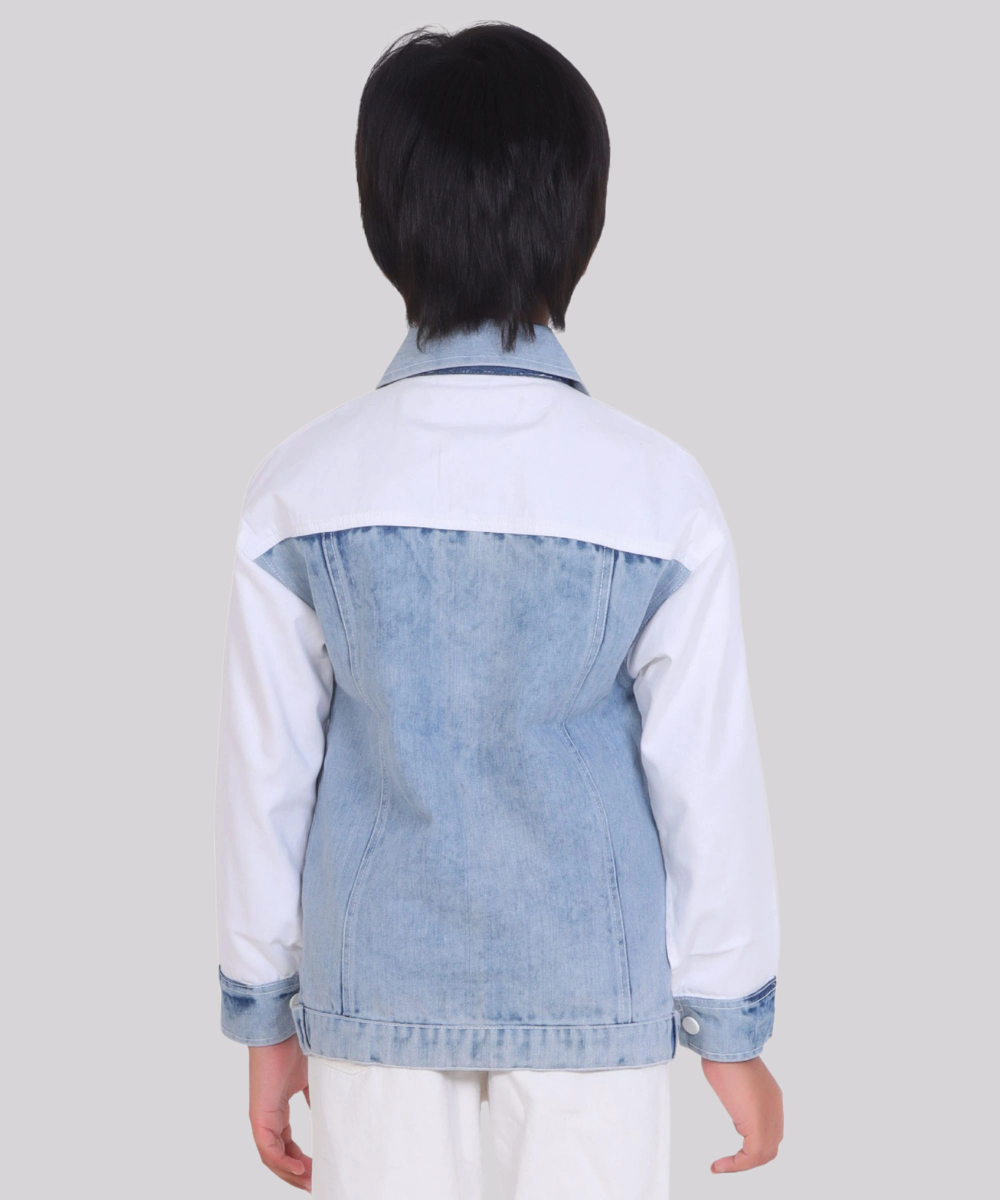Little Kangaroos Boy's Long Sleeves Denim Jacket - Blue
