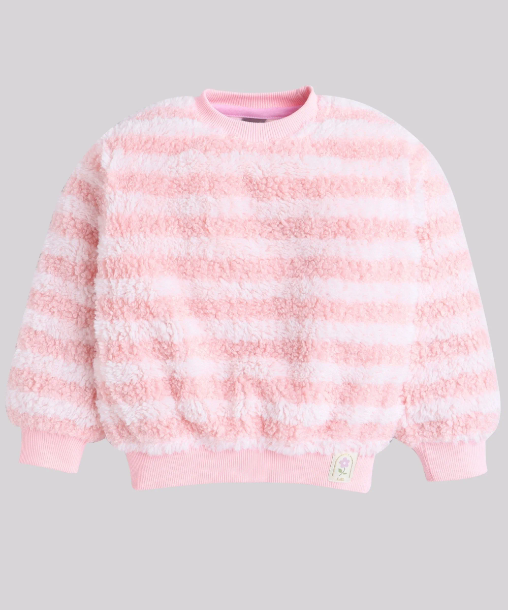 Little Kangaroos Girls Fleece Sweater - Pink