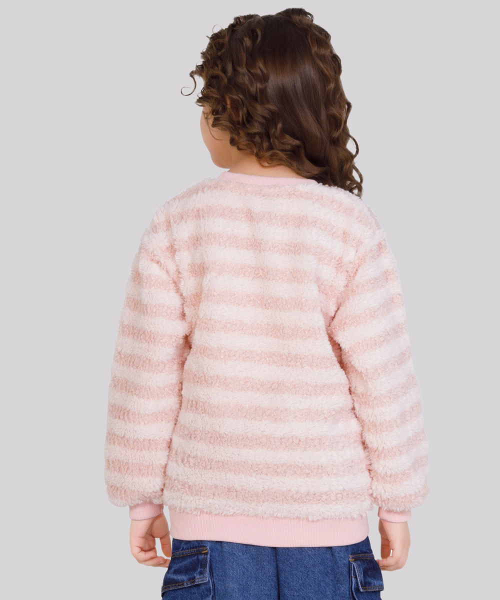 Little Kangaroos Girls Fleece Sweater - Pink