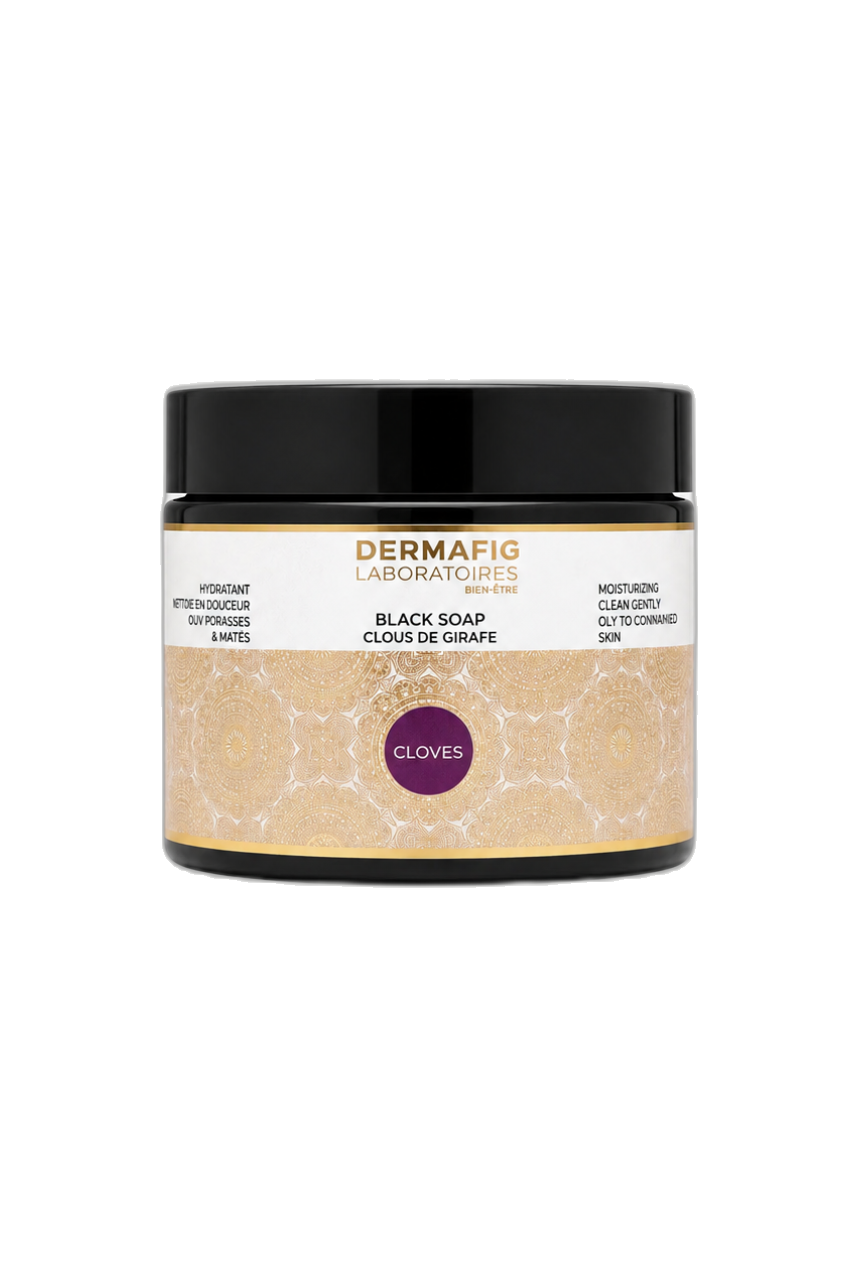 Dermafig - Moisturizing Black Soap - Cloves - 150 ml