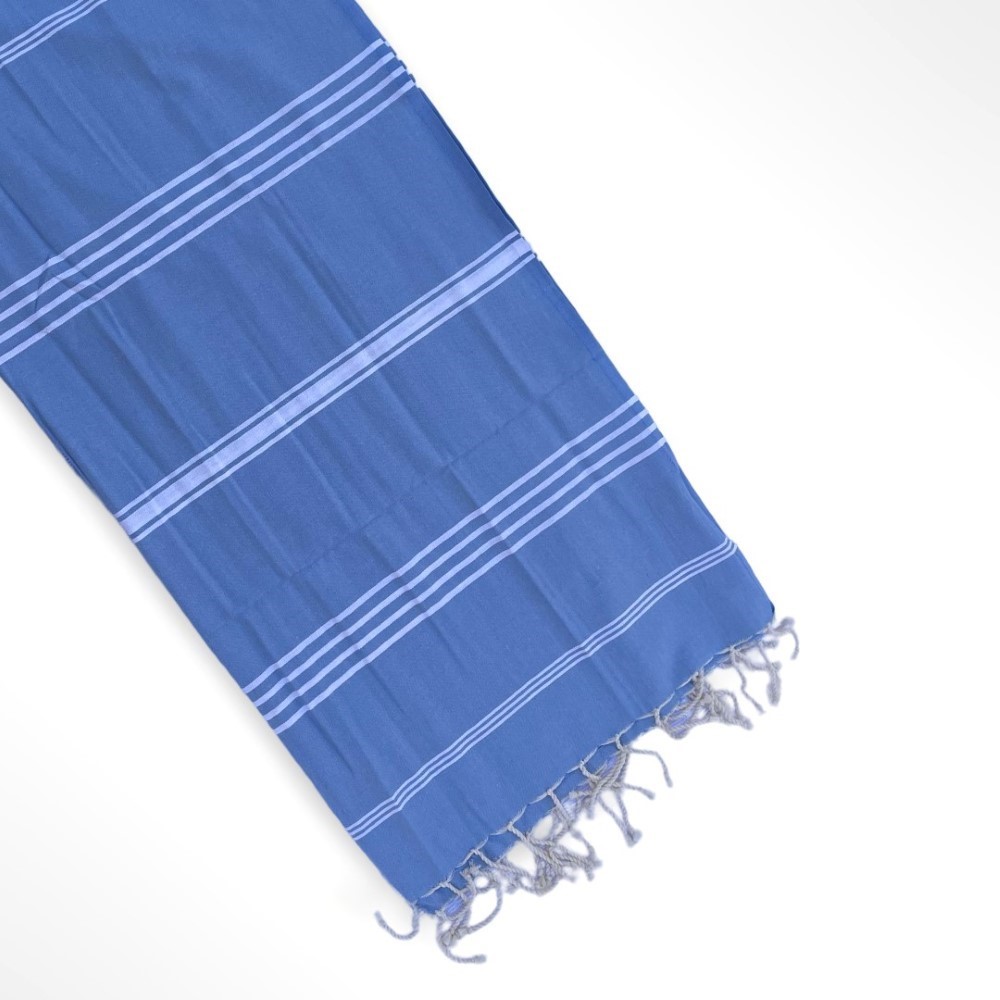 Hammam Corner - The Line Beach Towel - Blue Sky