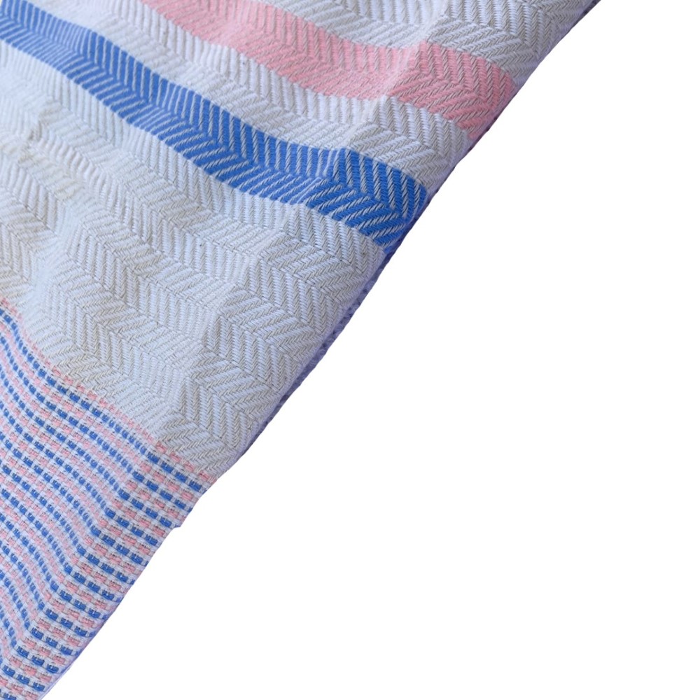 Hammam Corner - Wavelux Beach Towel - Blue/Pink