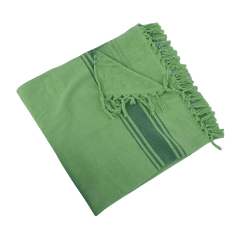 Hammam Corner - Nautical Charm Beach Towel - Green