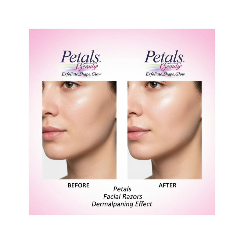 Petals - Facial & Eyebrow Razor - 6 Pcs