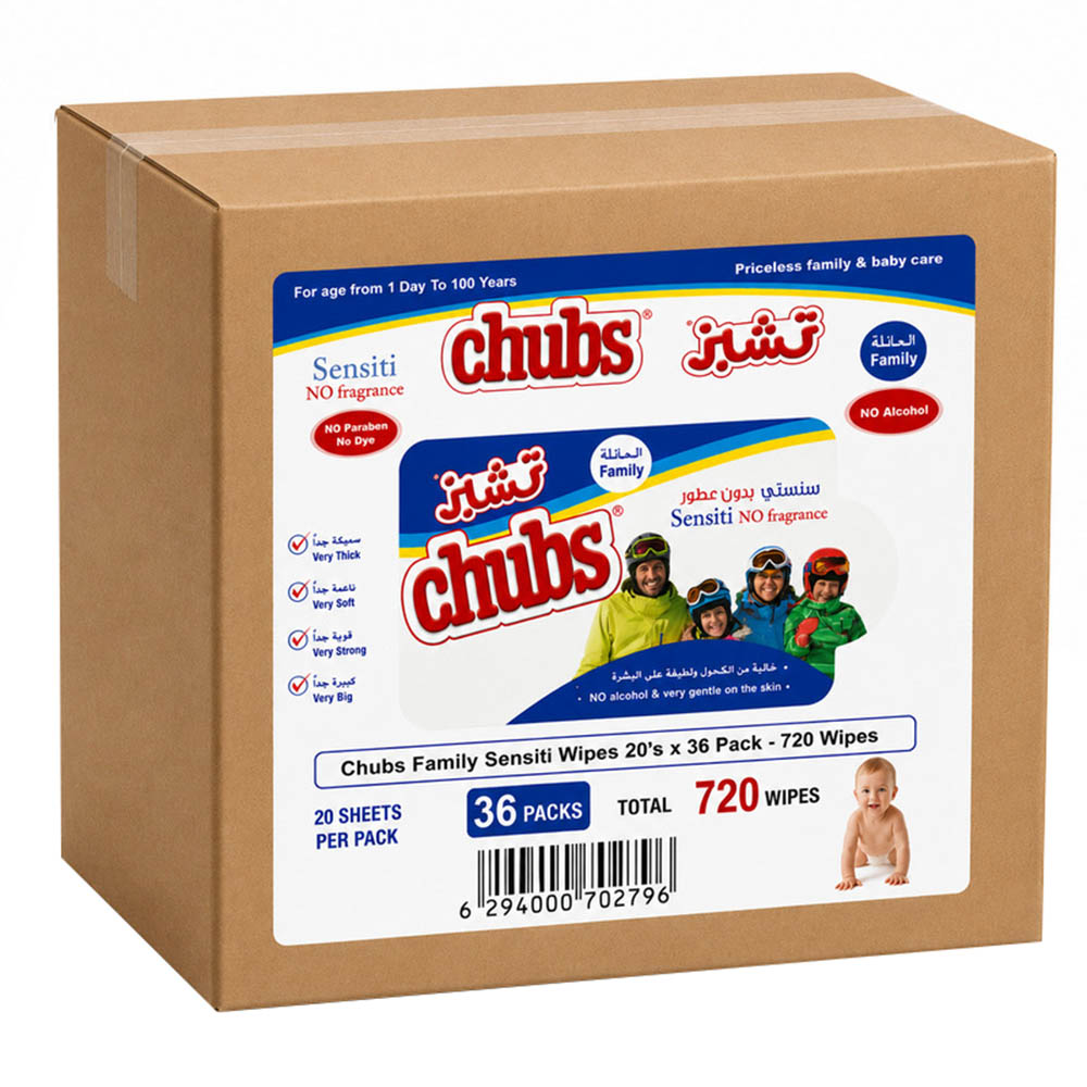 Chubs - Family Sensitive Wet Wipes