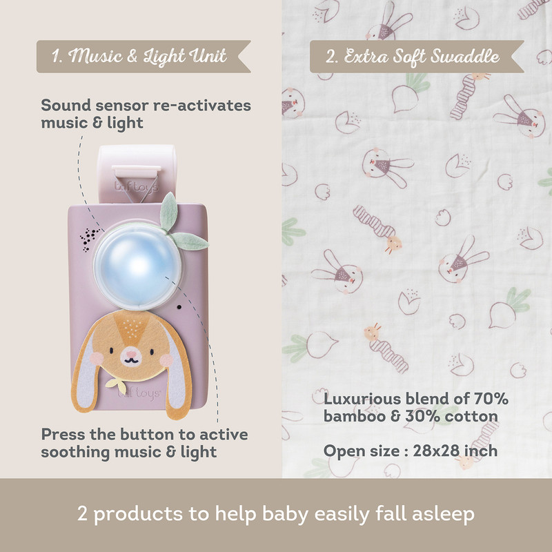 Taf Toys - Bunny Soother & Swaddle Set