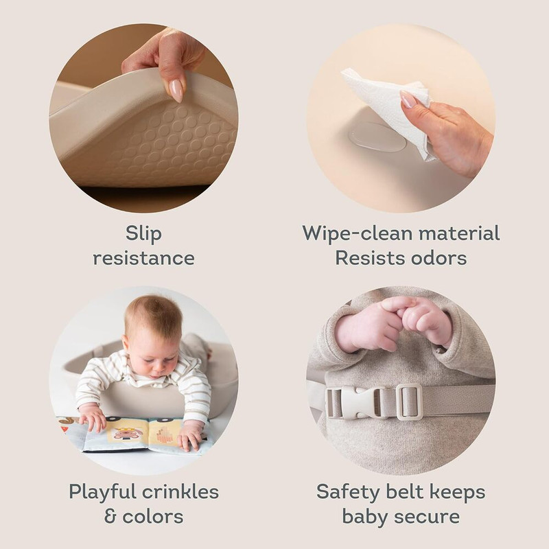Taf Toys Sensory Tales Changing Mat With Crinkle Book - Beige
