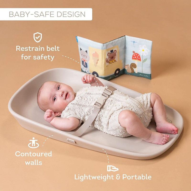 Taf Toys Sensory Tales Changing Mat With Crinkle Book - Beige