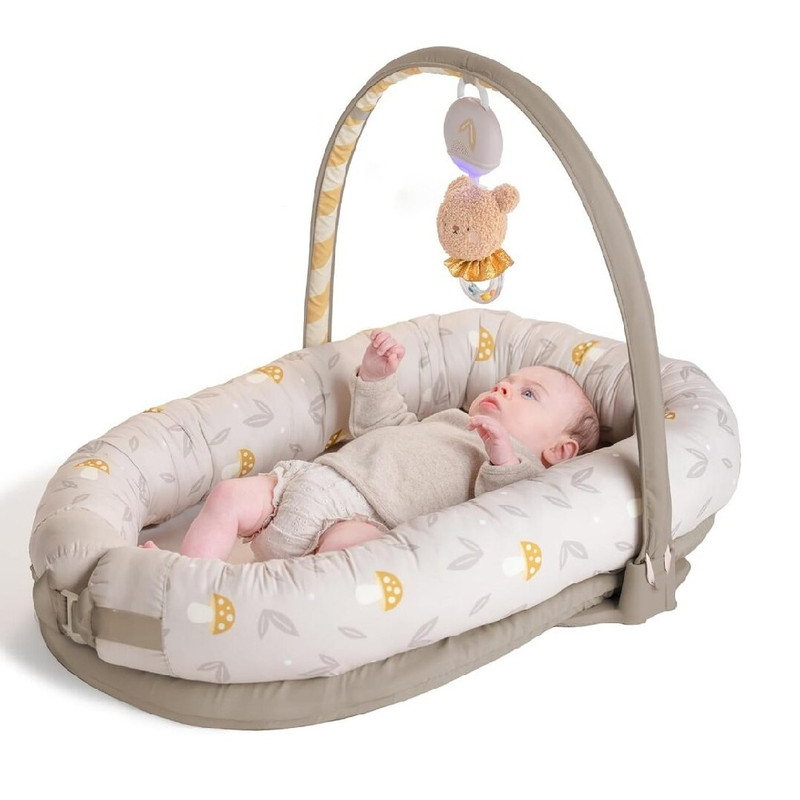 Taf Toys 2-In-1 Little Explorer Activity Lounger - White/Grey