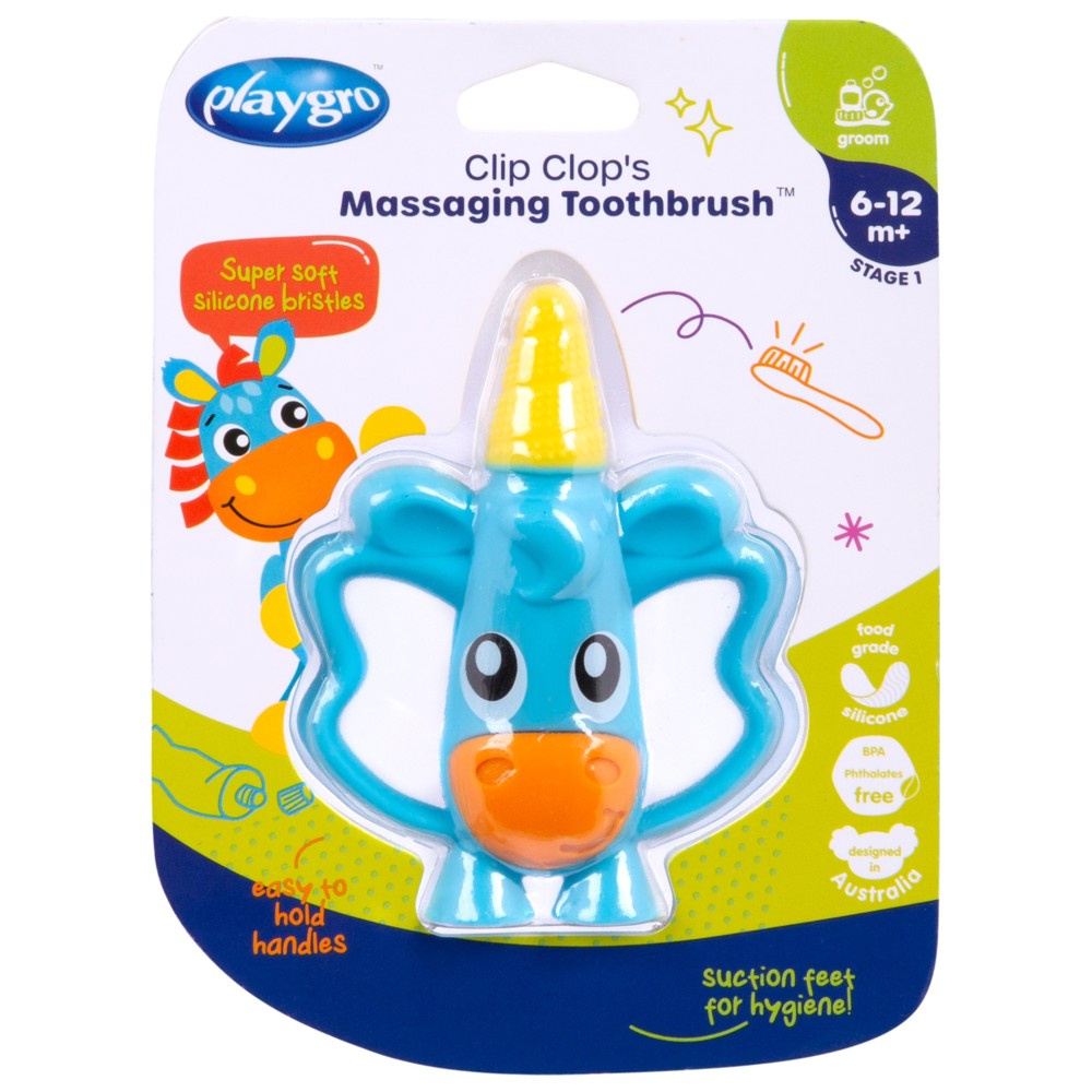 Playgro - Massaging Toothbrush - Clip Clop