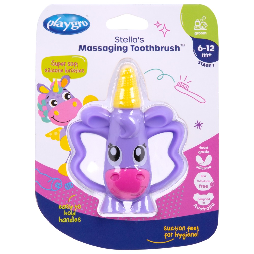 Playgro - Massaging Toothbrush - Stella