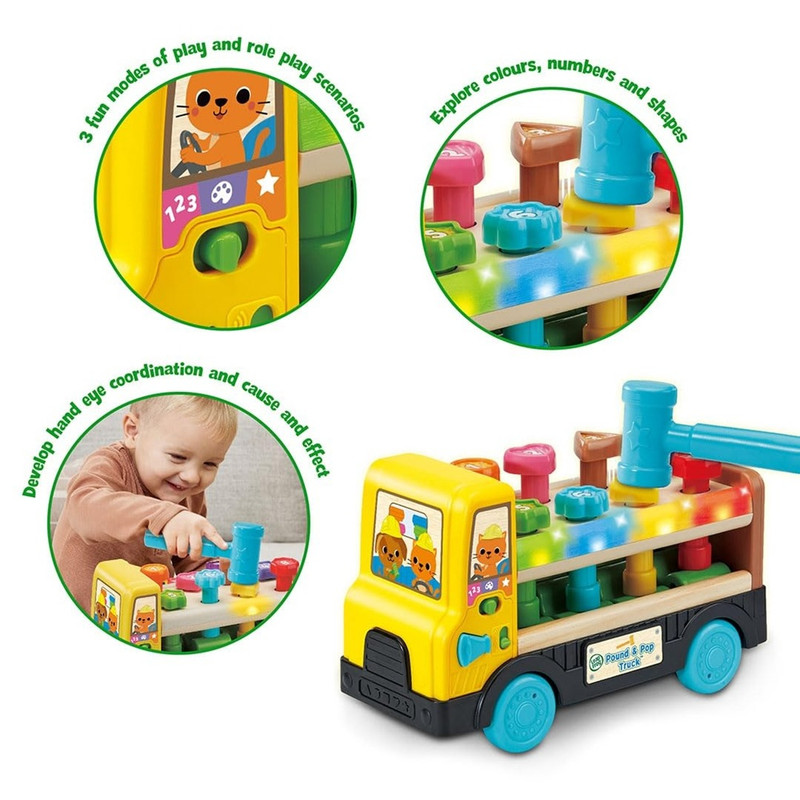 LeapFrog - لعبة تفاعلية لشاحنة Pound And Pop