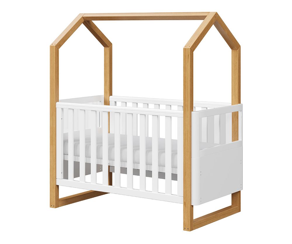 Babyhood Kaylula Mila Cot - Beech/White
