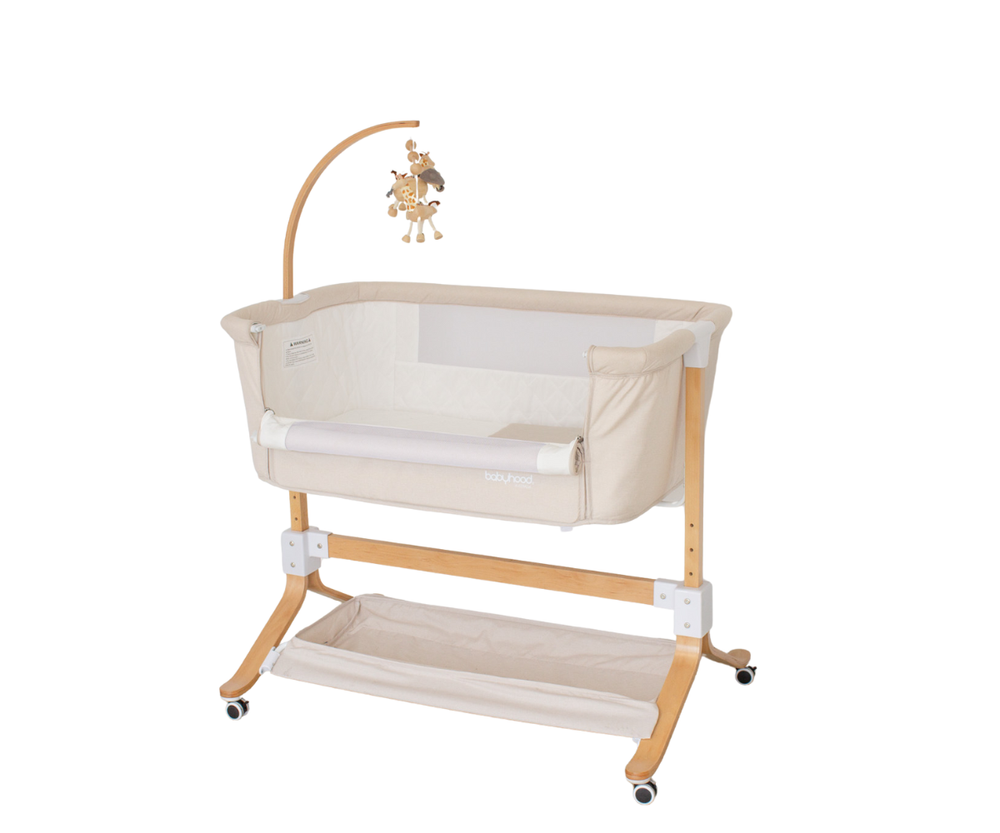 Babyhood Kaylula Co Sleeper Cradle - Beige