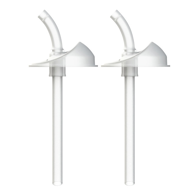 Boon - Swig Replacement Silicone Straws - Transparent - 2 Pcs