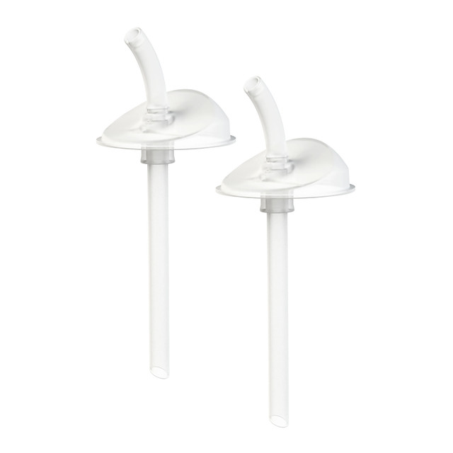 Boon - Swig Replacement Silicone Straws - Transparent - 2 Pcs