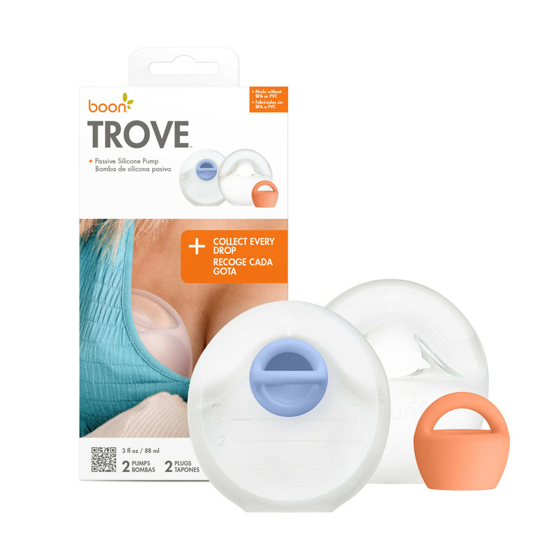 Boon - Trove Silicone Breast Pump With Travel Pouch - 2 Pack - 88.7 ml