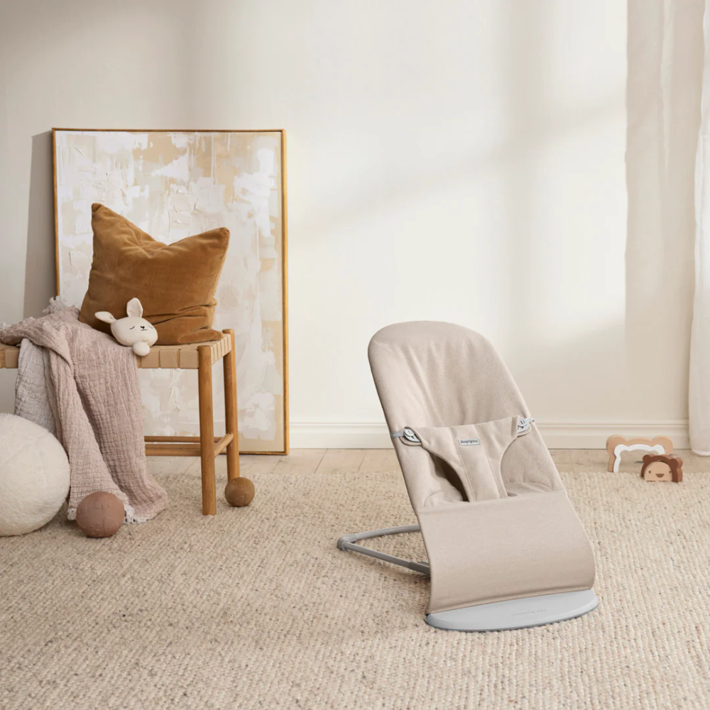 Babybjorn - Woven Bouncer Bliss - Light Beige
