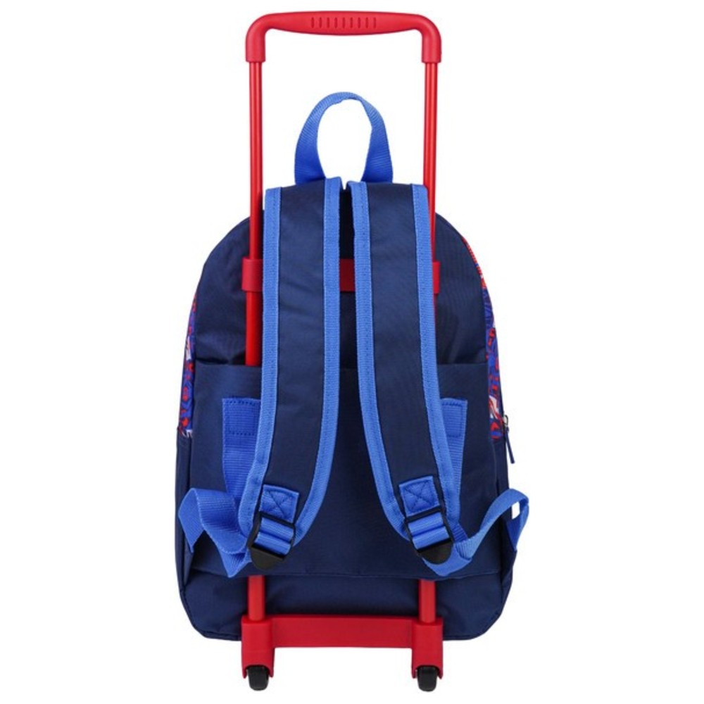 Marvel - 3-In-1 Rolling Backpack With Water Bottle And Lunch Box - Spider-Man
