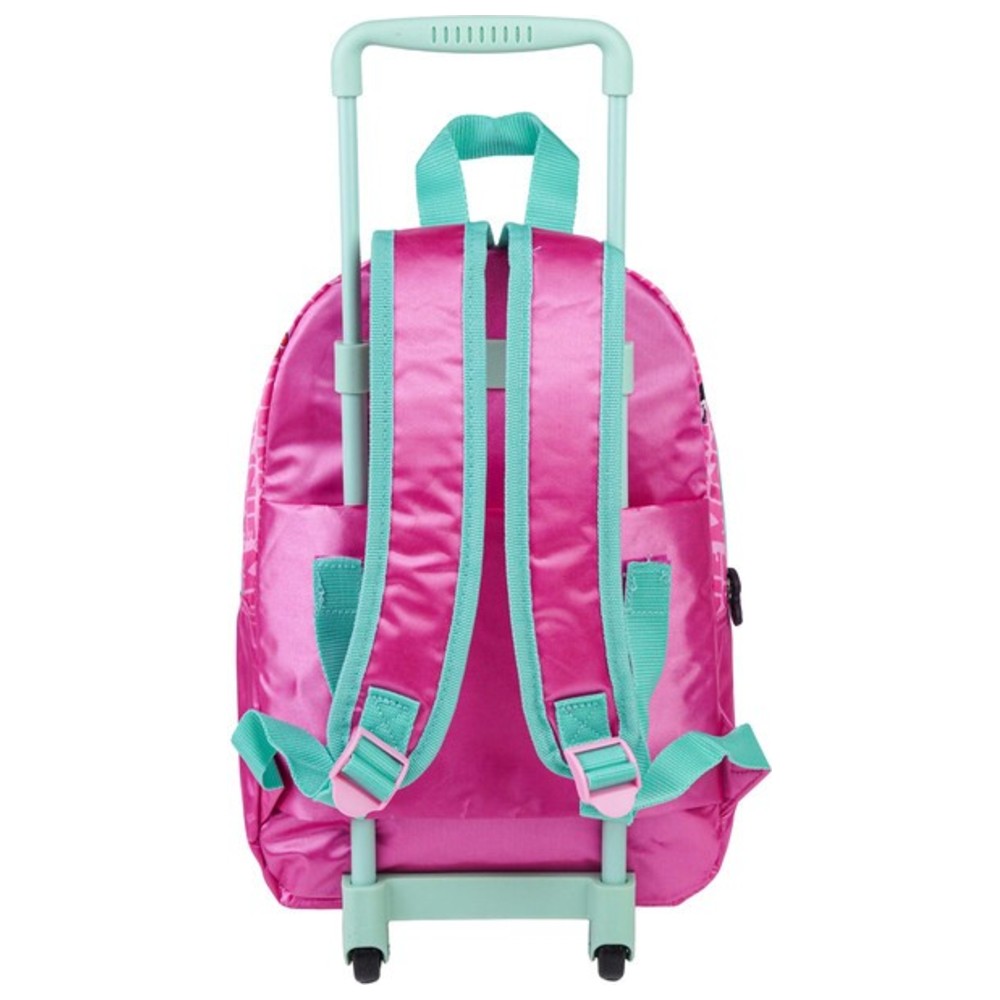 Disney - 3-In-1 Rolling Backpack With Water Bottle And Lunch Box - Minnie Mouse