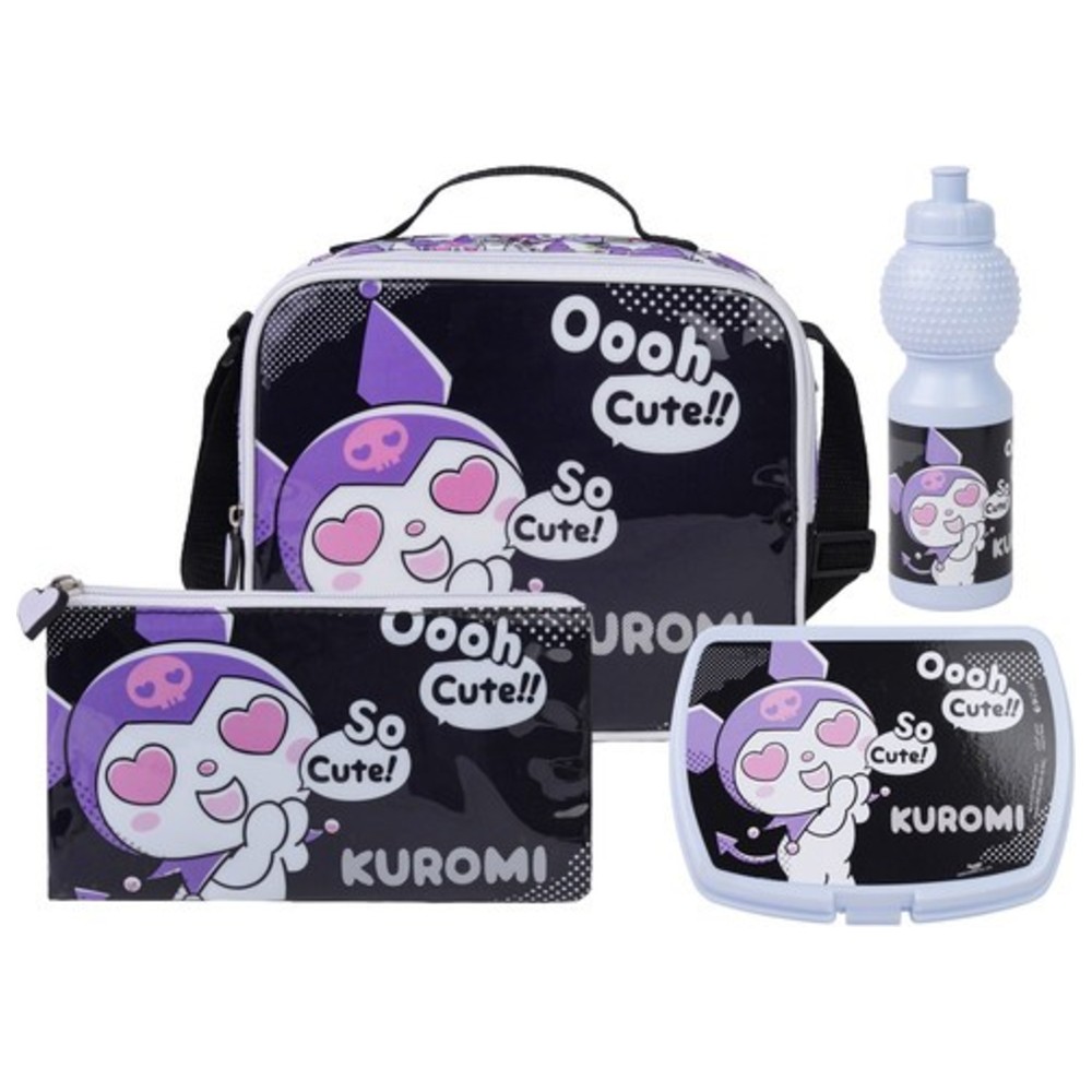 Sanrio - 5-In-1 Ooh! Cute School Backpack Set - Kuromi - 18-Inch